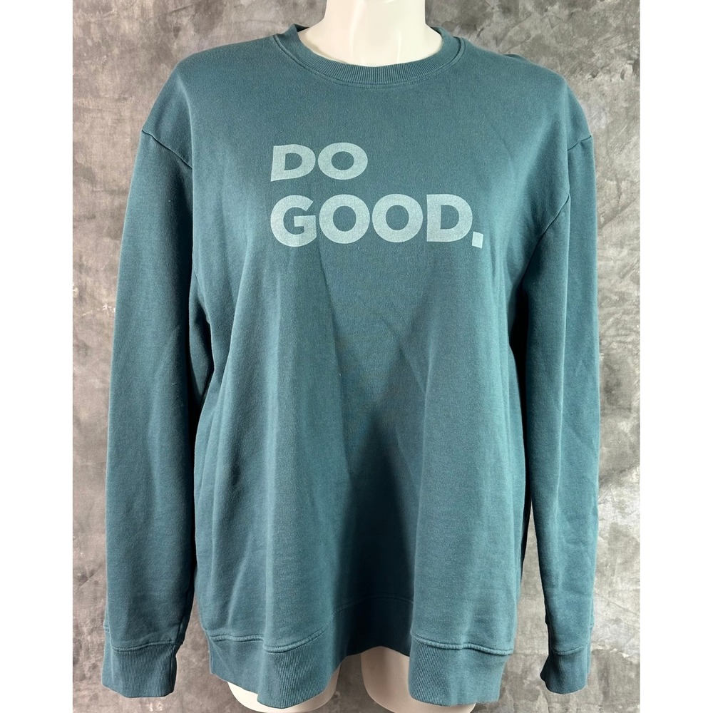 Cotopaxi Muted Blue DO GOOD Crew Neck Sweatshirt sz (15869)